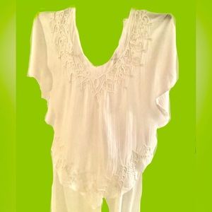 Cotton V-NeckTop, One Size